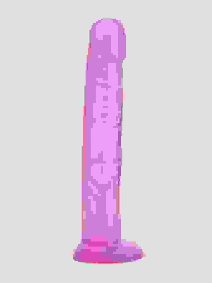 BASICS Suction Cup Dildo 10 Inch, Purple, hi-res